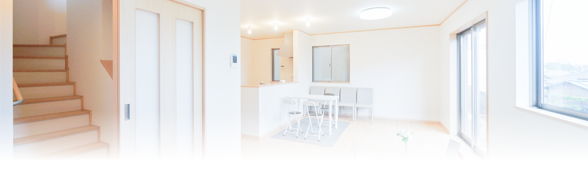 照明が明るく快適な部屋のイメージ背景